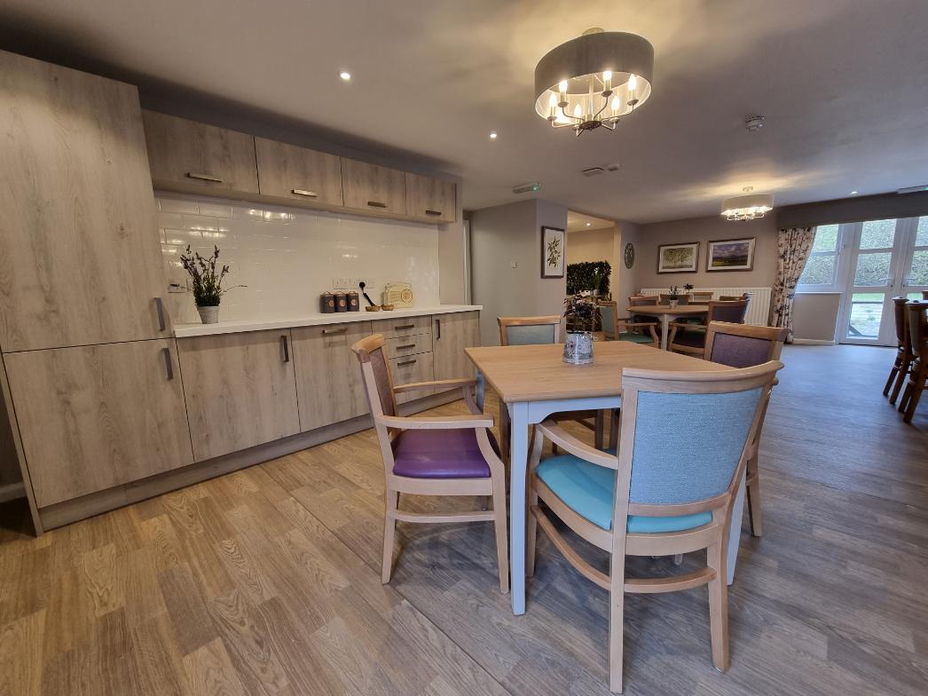 Lounge/kitchenette at Meadow Bank Care home